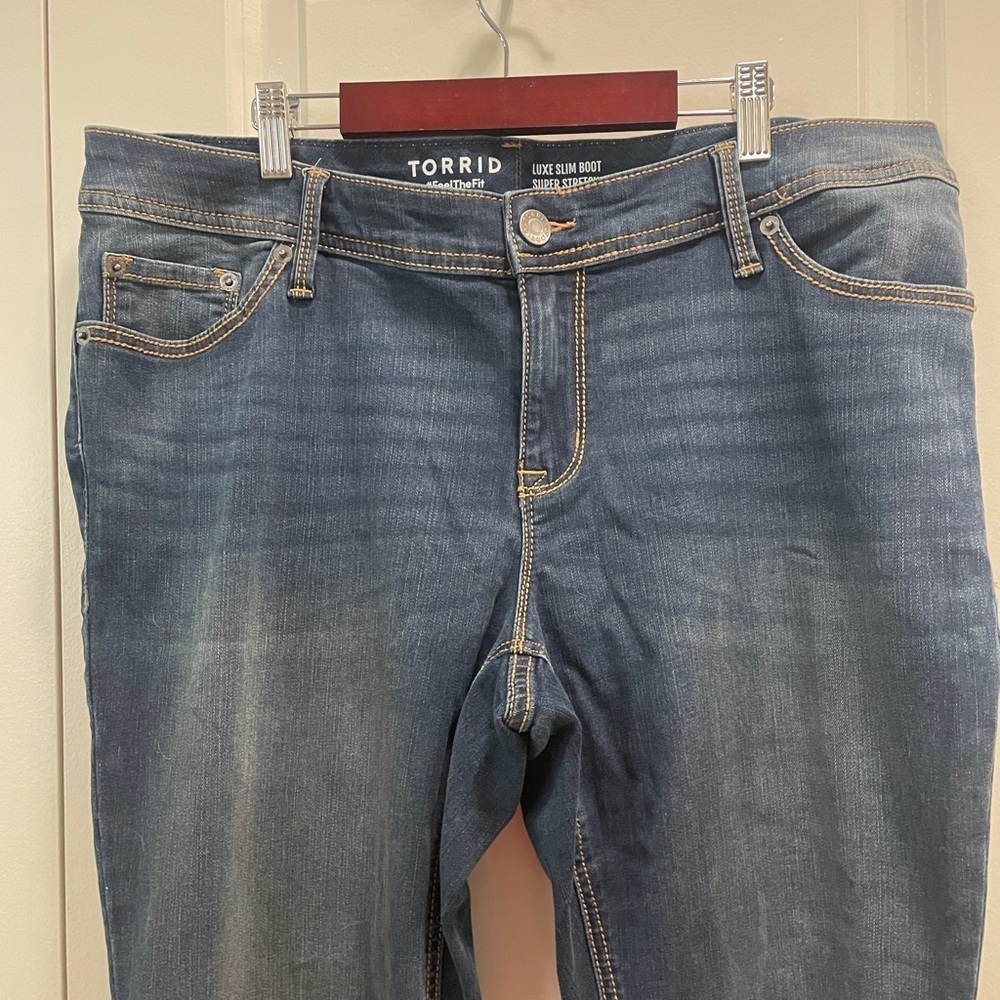 Like New Torrid Luxe Slim Boot Super Stretch Jeans - Picture 14 of 15